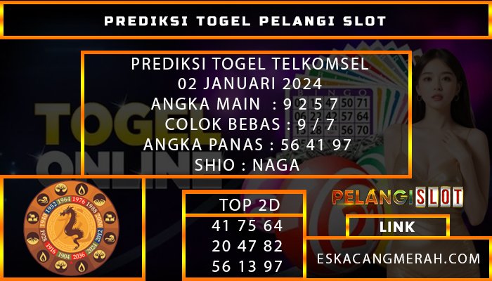 PREDIKSI TOGEL TELKOMSEL 02/JANUARI/2024