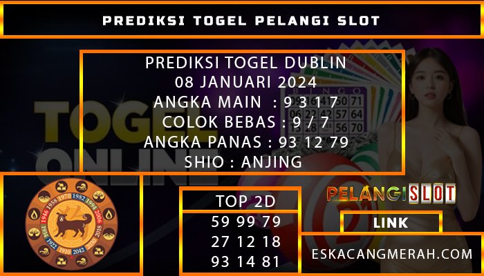 PREDIKSI TOGEL DUBLINLOTTERY 08/JANUARI/2024