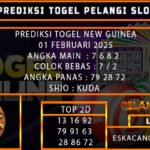 PREDIKSI TOGEL NEWGUINEA 01/FEBRUARI/2025