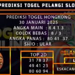 PREDIKSI TOGEL HONGKONG 30/JANUARI/2025