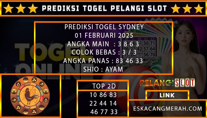 PREDIKSI TOGEL SYDNEY 01/FEBRUARI/2025