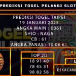 PREDIKSI TOGEL TAIPEI 19/JANUARI/2025