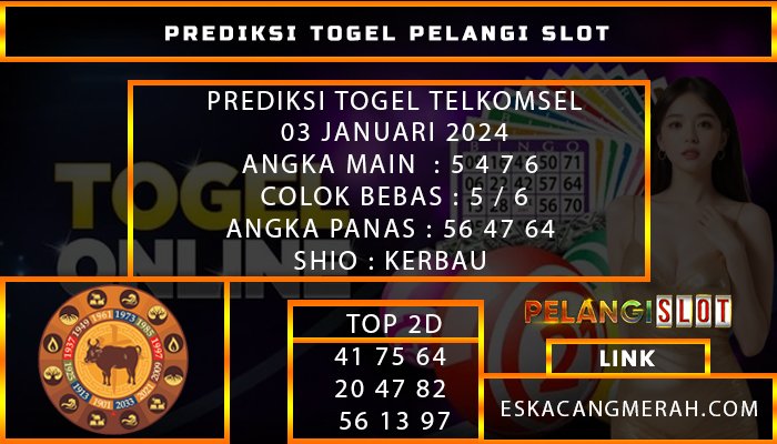 PREDIKSI TOGEL TELKOMSEL 03/JANUARI/2024
