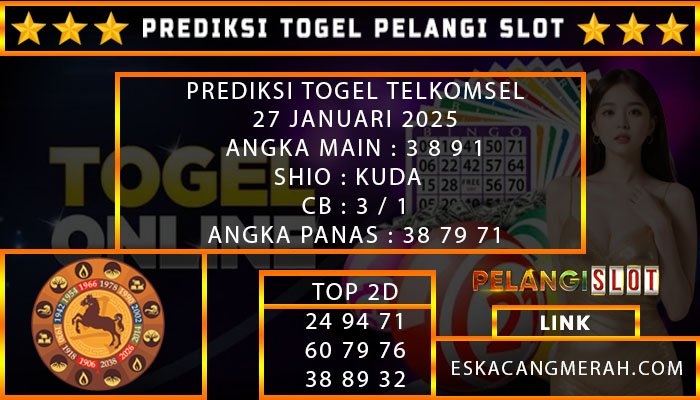 PREDIKSI TOGEL TELKOMSEL 27/JANUARI/2025