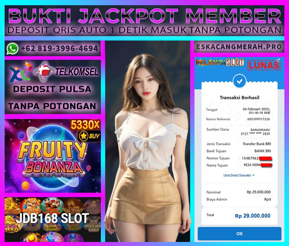 BUKTI JACKPOT JDB168SLOT 04/FEBRUARI/2025