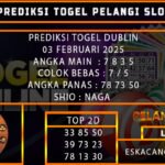 PREDIKSI TOGEL DUBLINLOTTERY 03/FEBRUARI/2025