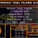 PREDIKSI TOGEL DUBLIN 12/FEBRUARI/2025