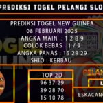 PREDIKSI TOGEL NEW GUINEA 08/FEBRUARI/2025