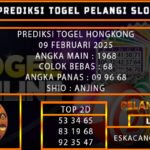 PREDIKSI TOGEL HONGKONG 09/FEBRUARI/2025