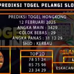 PREDIKSI TOGEL HONGKONG 12/FEBRUARI/2025
