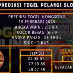 PREDIKSI TOGEL HONGKONG 15/FEBRUARI/2025