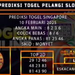 PREDIKSI TOGEL SINGAPORE 10/FEBRUARI/2025