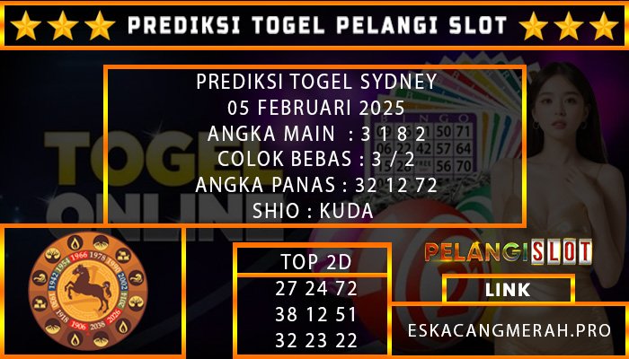 PREDIKSI TOGEL SYDNEY 05/FEBRUARI/2025