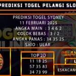PREDIKSI TOGEL SYDNEY 11/FEBRUARI/2025