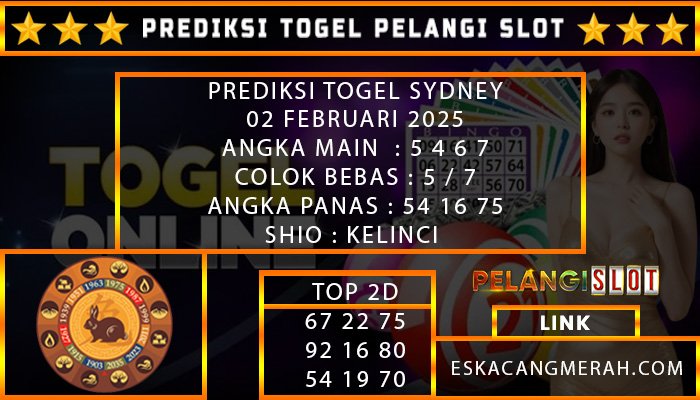 PREDIKSI TOGEL SYDNEY 02/FEBRUARI/2025