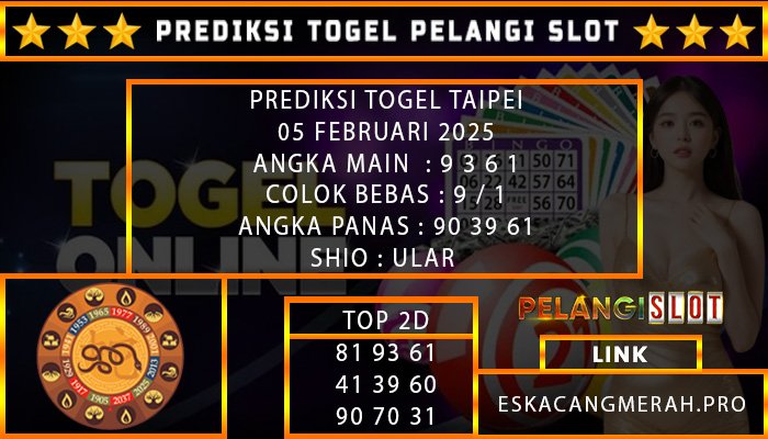 PREDIKSI TOGEL TAIPEI 05/FEBRUARI/2025