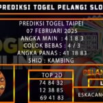 PREDIKSI TOGEL TAIPEI 07/FEBRUARI/2025