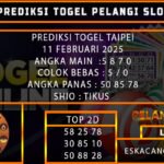 PREDIKSI TOGEL TAIPEI 11/FEBRUARI/2025