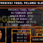 PREDIKSI TOGEL TAIPEI 09/FEBRUARI/2025