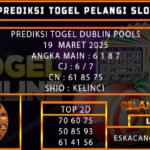 PREDIKSI TOGEL DUBLIN 19/MARET/2025