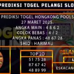 PREDIKSI TOGEL HONGKONG 27/MARET/2025