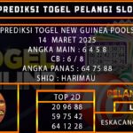 PREDIKSI TOGEL NEWGUINEA 14/MARET/2025