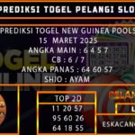 PREDIKSI TOGEL NEWGUINEA 15/MARET/2025