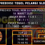 PREDIKSI TOGEL NEWGUINEA 18/MARET/2025