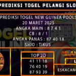 PREDIKSI TOGEL NEWGUINEA 20/MARET/2025