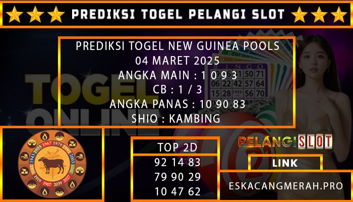 PREDIKSI TOGEL NEWGUINEA 04/MARET/2025