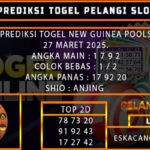 PREDIKSI TOGEL NEWGUINEA 27/MARET/2025