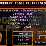 PREDIKSI TOGEL NEWGUINEA 28/MARET/2025