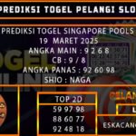 PREDIKSI TOGEL SINGAPORE 19/MARET/2025