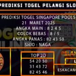PREDIKSI TOGEL SINGAPORE 21/MARET/2025