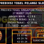 PREDIKSI TOGEL SINGAPORE 27/MARET/2025