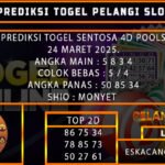 PREDIKSI TOGEL SENTOSA4D 24/MARET/2025