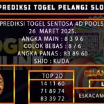 PREDIKSI TOGEL SENTOSA4D 26/MARET/2025