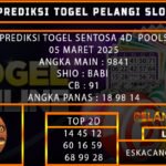 PREDIKSI TOGEL SENTOSA4D 05/MARET/2025