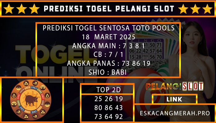PREDIKSI TOGEL SENTOSATOTO 18/MARET/2025