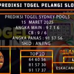 PREDIKSI TOGEL SYDNEY 15/MARET/2025