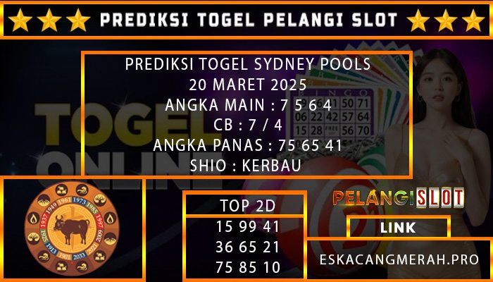 PREDIKSI TOGEL SYDNEY 20/MARET/2025