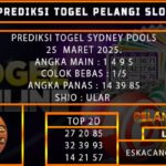 PREDIKSI TOGEL SYDNEY 25/MARET/2025