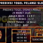 PREDIKSI TOGEL SYDNEY 29/MARET/2025