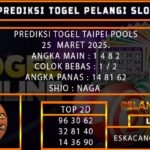 PREDIKSI TOGEL TAIPEI 25/MARET/2025