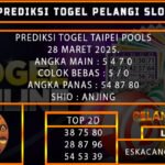 PREDIKSI TOGEL TAIPEI 28/MARET/2025