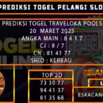 PREDIKSI TOGEL TRAVELOKA 20/MARET/2025