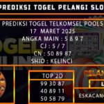 PREDIKSI TOGEL TELKOMSEL 17/MARET/2025