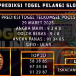 PREDIKSI TOGEL TELKOMSEL 29/MARET/2025