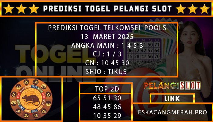 PREDIKSI TOGEL TELKOMSEL 13/MARET/2025