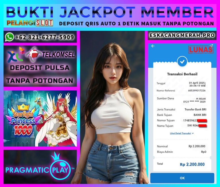 BUKTI JACKPOT PRAGMATIC 01/APRIL/2025